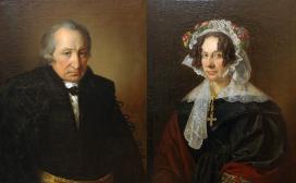 Barabás Miklós: A Konkoly-házaspár (a férj és a feleség arcképe)