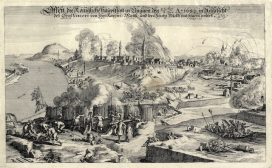 Buda ostroma, 1686, rézmetszet és rézkarc