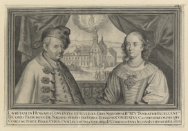 Nádasdy Ferenc és Esterházy Anna Julianna kettősportréja, rézmetszet