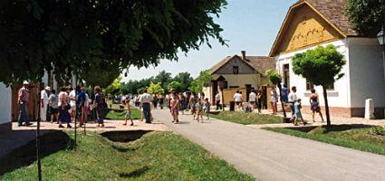 Summer street in the open-air museum