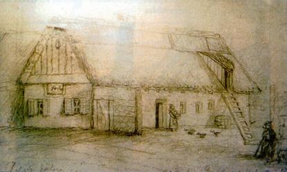 Jókai Mór rajza alapján kaphatta vissza eredeti formáját a Szülőház. A rajz megtekinthető a kiállításon.