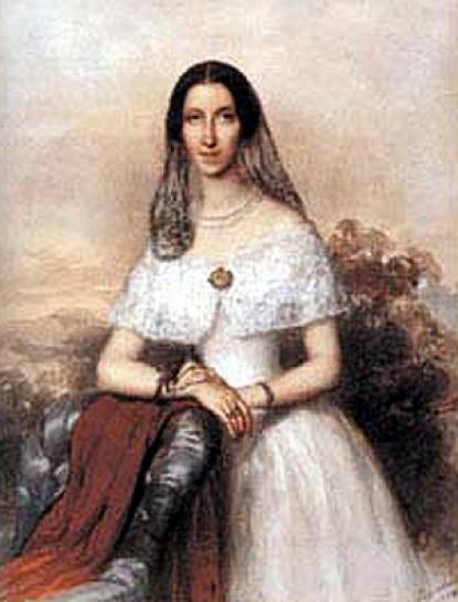 Miklós Barabás : portrait of Mrs. Emich Gusztáv Anderle Jozefa