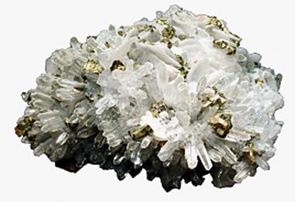 Calcite, Quarc, Pyrite (Kapnikbánya, today: Cavnic - Romania)