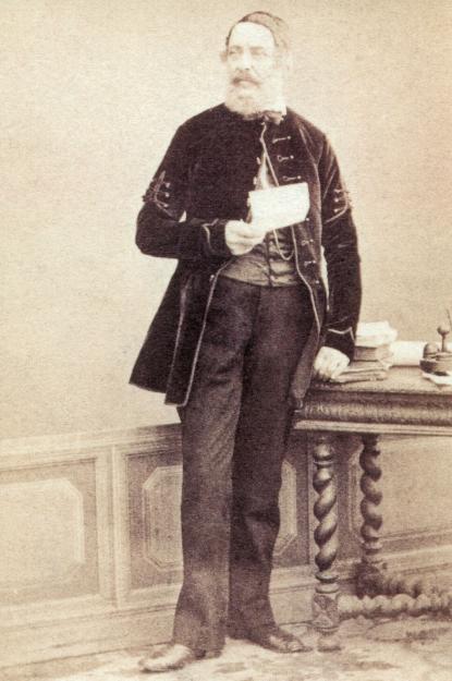 Kossuth Lajos<br>
A torinói Le Lieure műterem felvétele, kb. 1862.