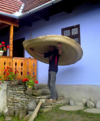 2-meter in diameter straw hat