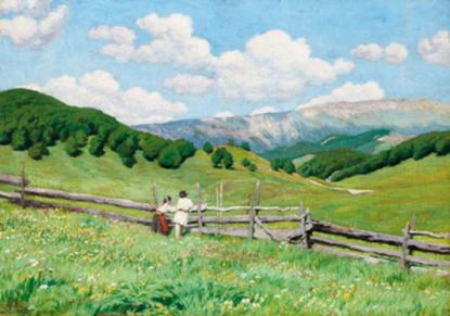Glatz Oszkár (1872-1958), A román határnál, 1900 körül   