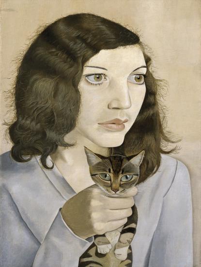 Lucian Freud: Lány kismacskával, 1947