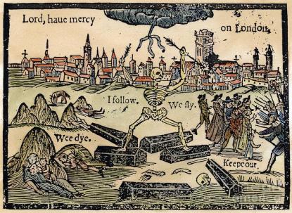 Jeremiah Taverner rajza a 17. században kitört londoni pestisről