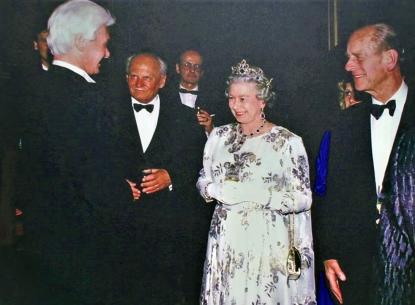 Róna Viktor találkozása az angol királyi párral az Operaházban