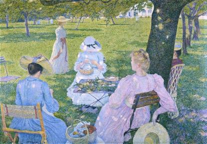Théo Van Rysselberghe: In July - before noon or The orchard