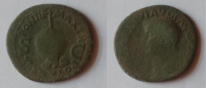 Tiberius császár érméje
