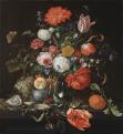 Jan Davidsz. de Heem: Csendélet gyümölcsökkel, homárral és aranyozott ezüstkehellyel