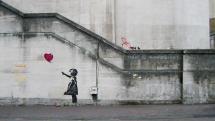 Banksy Girl and Heart Balloon