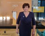Fekete-Dombi Ildikó, a gyulai kiállítóhelyeket vezető intézmény igazgatónője, díjazott