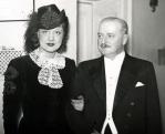 Huszka Jenő és Lázár Mária az Erzsébet c. operett bemutatóján