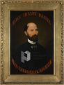 Irányi Dániel (Toporc, 1822 - Nyíregyháza, 1892) politikus, publicista portré, olaj, vászon