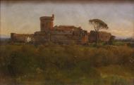 Ligati Antal Ostia várának látképe