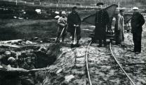 Rabok és őreik egy Gulag táborban 1925 körül