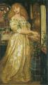 Dante Gabriel Rossetti (1828-1882): Lucrezia Borgia, 1860–1861, grafit, akvarell, papír