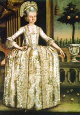 Mertz János: Portrait of Mrs. Earl Apponyi Antal