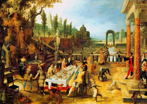 Sebastian Vranex (1573-1647): Étkező társaság szabadban