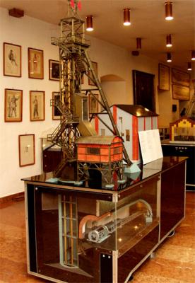 The model of the "skip" system  shaft and mining works (M=1:10)