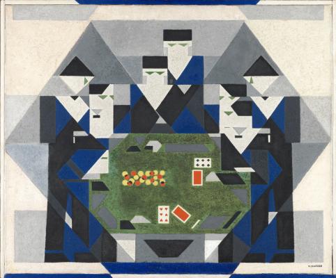 Vilmos Huszár: Baccarat Game, c. 1928–29