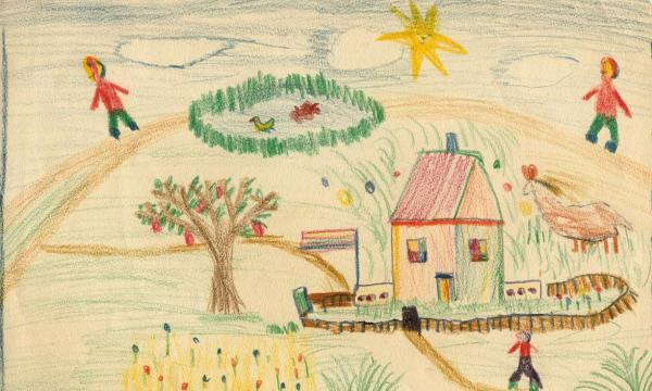 Lucian Freud gyermekkori rajza