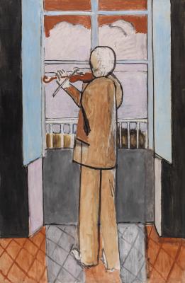 Henri Matisse: Hegedűs az ablaknál (Le Violoniste à la fenêtre), 1918