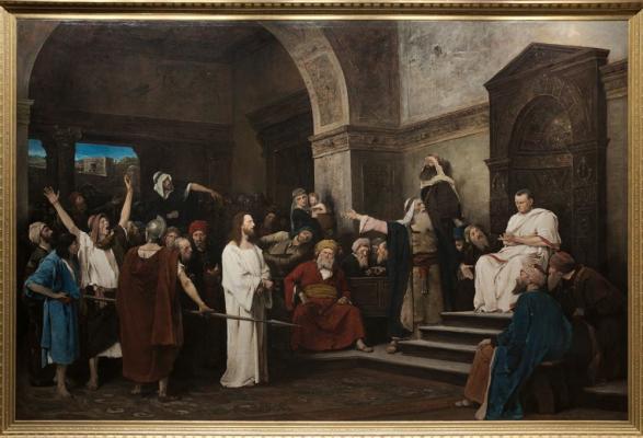 Munkácsy Mihály: Krisztus Pilátus előtt, 1881\r\n