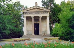 The building of the memorial hall designed by Miklós Ybl The building of the memorial hall designed by Miklós Ybl