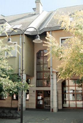 Stairs lead us down to the exhibition Stairs lead us down to the exhibition