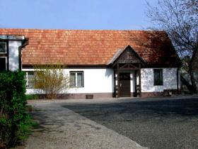 The entrance of the Uranium Mining Exhibition in Kővágószőlős