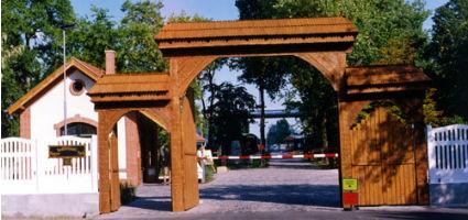 The entrance of the park