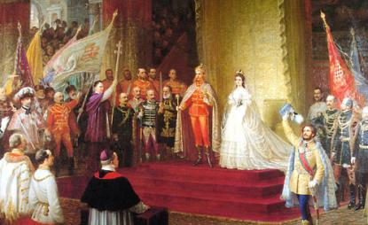Eduard von Engerth: Koronázás (1872, részlet, A Szépművészeti Múzeum tulajdona)