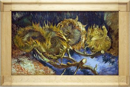 Van Gogh: Négy elvirágzott napraforgó (Párizs, 1887 - Kröller-Müller Müzeum, Otterlo, Hollandia)