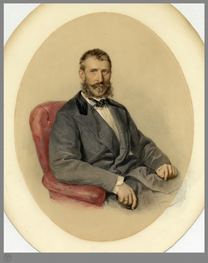 Andrássy Dénes (1835-1913). Akvarell Andrássy Dénes (1835-1913). Akvarell