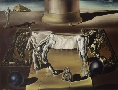 Salvador Dalí: Láthatatlan alvó nő, ló, oroszlán Salvador Dalí: Láthatatlan alvó nő, ló, oroszlán