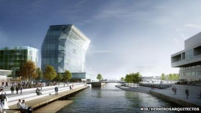 Az új múzeum Oslo keleti vízpartján