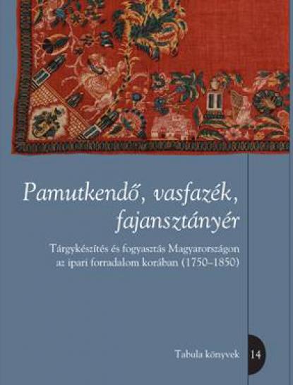 Pamutkendő, vasfazék, fajansztányér 
