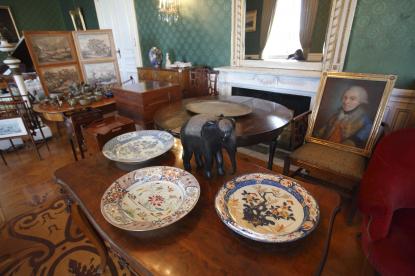 A Sigray-család műtárgyai a hagyaték átadásával kapcsolatos sajtóeseményen a keszthelyi Helikon Kastélymúzeumban.