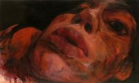 Ágnes Verebics: With silicone, 2006 - (oil on canvas, 140 x 180 cm)