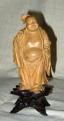 Smiling Buddha Made of Boxwood