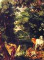 Jan Brueghel (1568-1625): Édenkert (részlet)