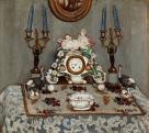 Fényes Adolf (1867-1945), Csendélet porcelánórával, 1910 körül