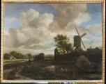 Jacob Isaacksz. van Ruisdael: Esti táj: szélmalom pataknál