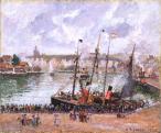 Camille Pissarro: Dieppe-i kikötő, 1902.