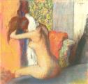 Edgar Degas: Fürdés után (Nyakát törlő nő), 1885 - 1886
