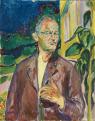 Edvard Munch: Önarckép a ház előtt, 1926.