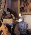 Jan Vermeer: Hölgy virginálnál, 1672 körül